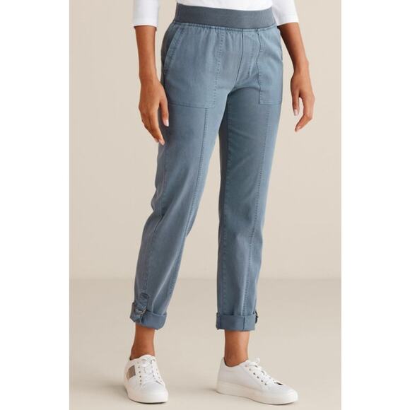 Soft Surroundings Blue Mirage Pull On Medina Pants Size Medium - Picture 1 of 10